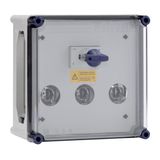 Feeder encl. 40A 4p Duco, 3xDII