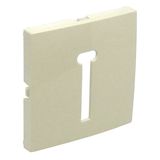 COVER PLATE F/T8 FRENCH TELEP SOCKET IVORY