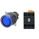 Pushbutton A22NL Ã˜22, bezel plastic, FULL GUARD, MOMENTARY, CAP COLOR A2226633H