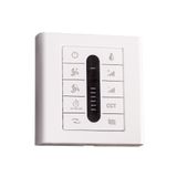 White wall controller without light for DC motors with dual power supply (Battery / 100–240V)