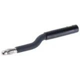 Test plug adapter, 4 mm plug to 4 mm socket, black, CAT II, 24.0164-21