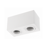 Ceiling luminaire AVEIRO DUO BIS, GU10, IP20, double, square, black