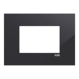 Black 3M glass effect plate