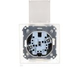 Quadruple concrete frame, Dark concrete/silver