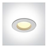 10107B/W/V WHITE 7W IP54 CCTV 230V