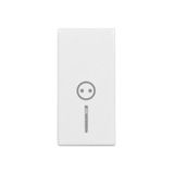 Cover with lens and socket icon 1M, white