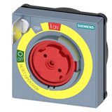 KABA cylinder lock with masking plate, EMERGENCY STOP, key number 4, accessory