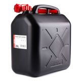 AMiO Plastic fuel can 20L, black