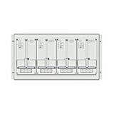 Meter box insert 1-row, 4 meter boards / 10 Modul heights