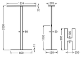 Free-standing luminaires Luceos S Prisms Silver ETDD 180W 29000lm Wide reduced glare UGR19 (W19) IK02 3 SDCM 7700051