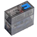 CUBESERIES, Relay, Number of contacts: 2,  CO contact AgNi, Rated control voltage: 110 V DC +10 % / -20 %, Continuous current: 8 A, Plug-in connection, Test button available: Yes