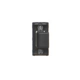 Single button with pictogram for switches and push buttons, black matt