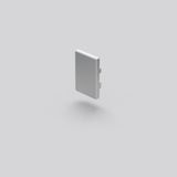 End cap L 26 B 18 H 6, Plastic colour: aluminium