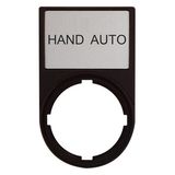 Label Plate with Label : HAND AUTO