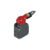 Rope safety switch without reset for simple stop