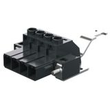 PCB plug-in connector, male plug, 7.62 mm, Number of poles: 3, 180°, Clamping yoke connection, Clamping range, max. : 6 mm², Box