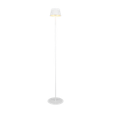 Suarez LED outdoor floor lamp matt white rechargeable