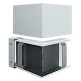 Exterior corner fire protection duct FWK-Plus 60x150 mm white steel powder-coated