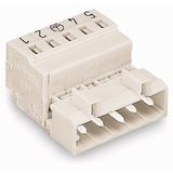 1-conductor male connector CAGE CLAMP® 2.5 mm² light gray