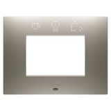 EGO SMART PLATE - IN PAINTED TECHNOPOLYMER - 3 MODULES - STEEL - CHORUSMART