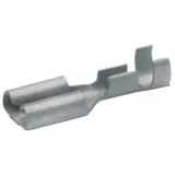 Uninsulated flat plug sleeve, 2.8 x 0.8 mm, 0.5 to 1.0 mm², AWG 20 to 18, brass, tin-plated, 18201A