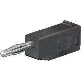 2 mm plug, solder connection, 0.5 mm², black, 22.2617-21