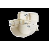 T-Slot mounting bracket for wall outlets - vertical mounting 50 mm, wi