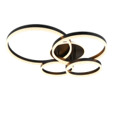 Drake LED ceiling lamp matt black