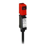 Plastic safety switch XCSMP - 1 NC + 1 NO - slow break - pre-cabled 10 m