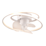 Umea LED ceiling fan matt white