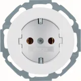 Flush-mounted SCHUKO single socket, R.Classic series, polar white, glossy