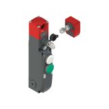 NG series safety switch with lock and integrated control devices, with actuator