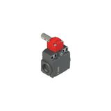 Safety switch for hinged doors