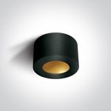BLACK CYLINDER LED 8W WW 230V DARK LIGHT