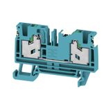Feed-through terminal block, SNAP IN, blue, 4 mm², 32 A, 1000 V, Numbe