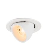 NUMINOS© GIMBLE S recessed ceiling lig 2700K 20ø IP20 rnd wh