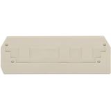 End and intermediate plate 2.5 mm thick light gray