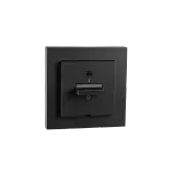 SWITCH W/ LIGHT FLUSH MOUNTED 2-POLE BLACK 6-PACK