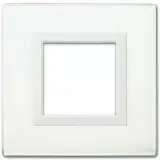 VERA44 GLASS FRONT PLATE WHITE   2M