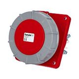 Socket 125A/400V 4-pole IP67 built-in angled