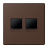 Centre plate for MJ f. 2 sockets LC32130 LC1969-2WE239