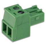 Screw plug 2-pole. 250V/8A, 28-16 AWG/0.5-1.5mm2