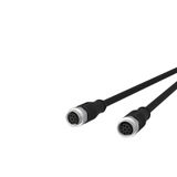 M12 Sensor/actuator cable, A-coded, 10.0 m, M12 jack straight - M12 ja