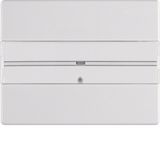 Arsys Push Button, 1-gang, with Labelling Field Polar White Glossy