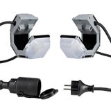 RoBust LED Line 3X8W 5000K Grey 9M