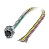 SACC-E-M12FS-17P-M16XL/0,5 - Device connector front mounting