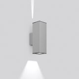 Techno, 6,2 W, 220 lm, 830, silver, on/off Wall luminaires, L 100 B 15