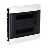 2X18 module recessed box - Smoke door - Earth terminal block - Masonry wall