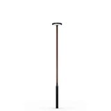 Wooden pole SAGA 5W RAL 9005/SAFFRON