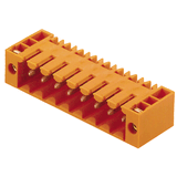 PCB plug-in connector, male header, Flange, THT solder connection, 3.50 mm, Number of poles: 16, 90°, Solder pin length (l): 4.5 mm, tinned, black, Box